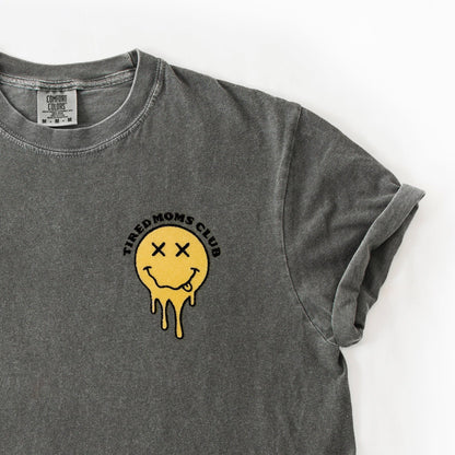 Tired Moms Club Embroidered T-Shirt - Starry Skies Austin