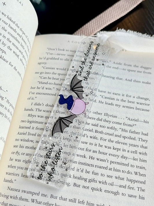 To The Stars Who Listen Acrylic Bookmark - Starry Skies Austin