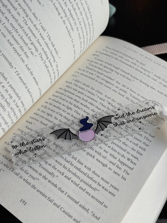 To The Stars Who Listen Acrylic Bookmark - Starry Skies Austin
