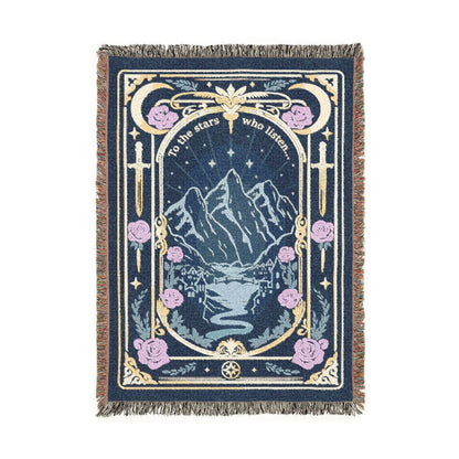 To The Stars Who Listen Woven Blanket - Starry Skies Austin