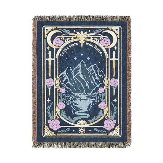 To The Stars Who Listen Woven Blanket - Starry Skies Austin