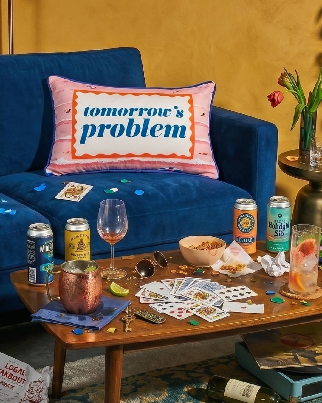 tomorrow's problem pillow - Starry Skies Austin
