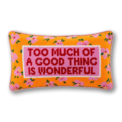 Too Much Needlepoint Pillow - Starry Skies Austin