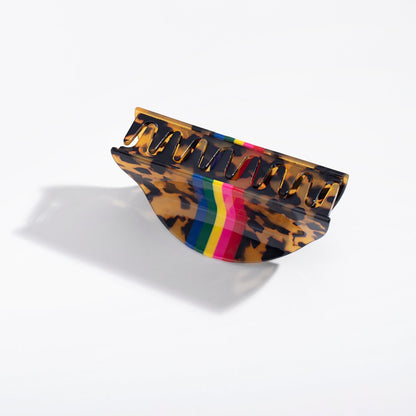 Tortoise Rainbow Hair Claw - Starry Skies Austin
