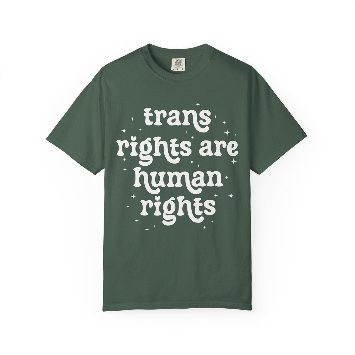 Trans Rights are Human Rights Tee - Starry Skies Austin