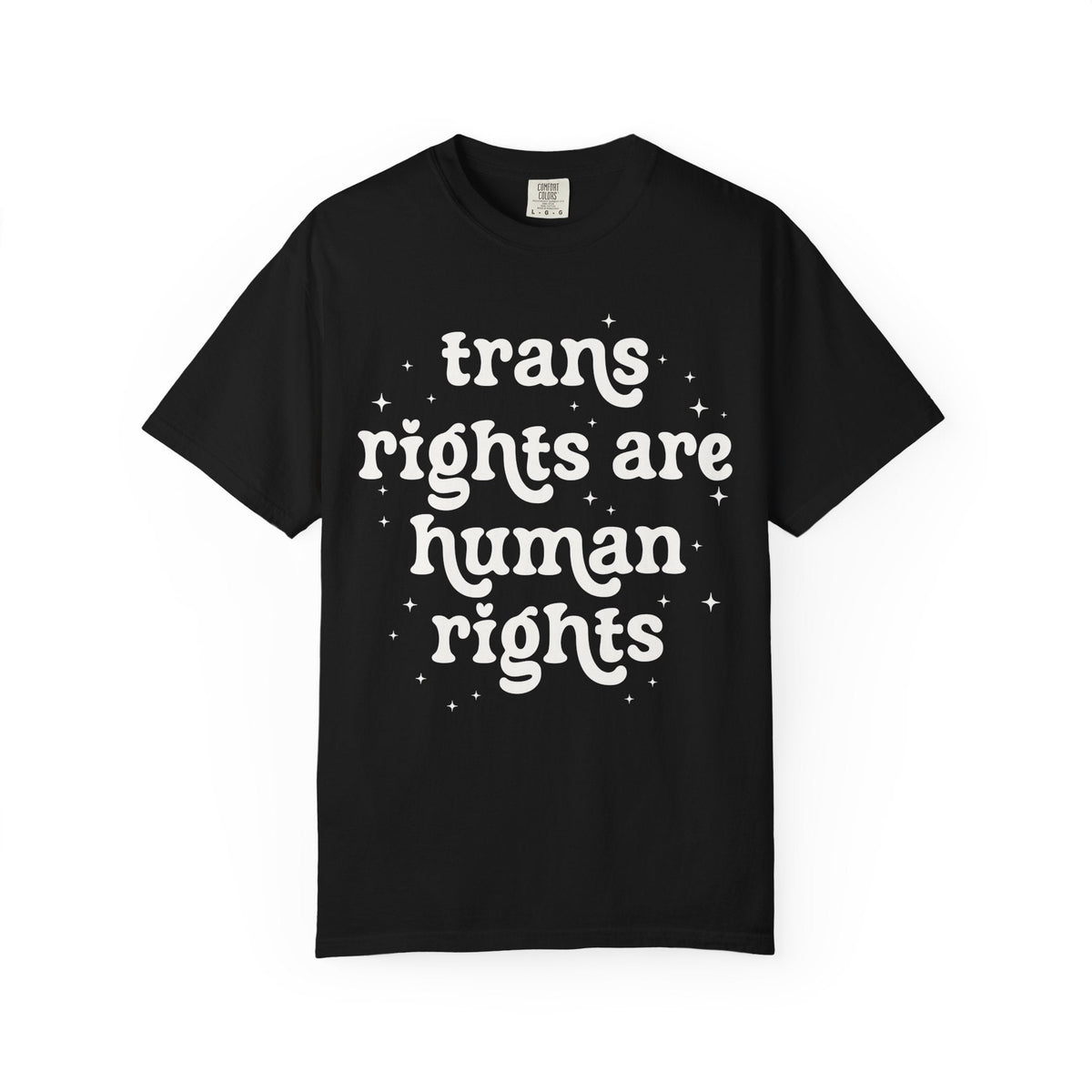 Trans Rights are Human Rights Tee - Starry Skies Austin