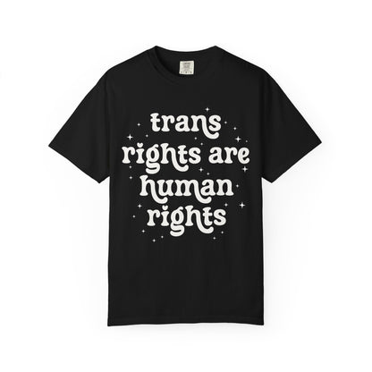 Trans Rights are Human Rights Tee - Starry Skies Austin
