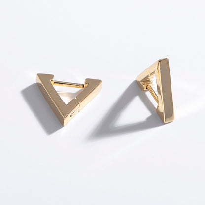 Triangle Huggie Hoops - Starry Skies Austin