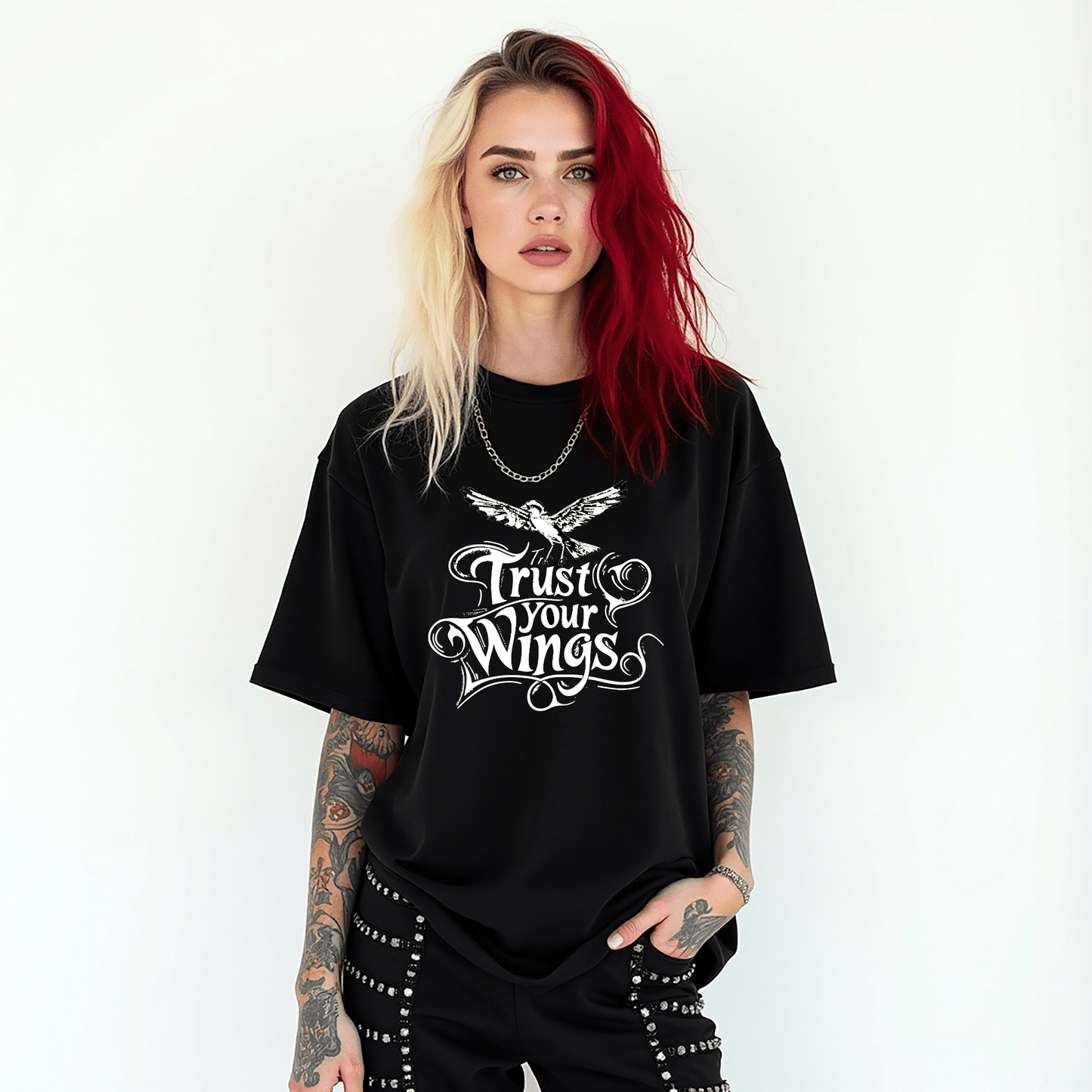 Trust Your Wings Softstyle Tee - Starry Skies Austin