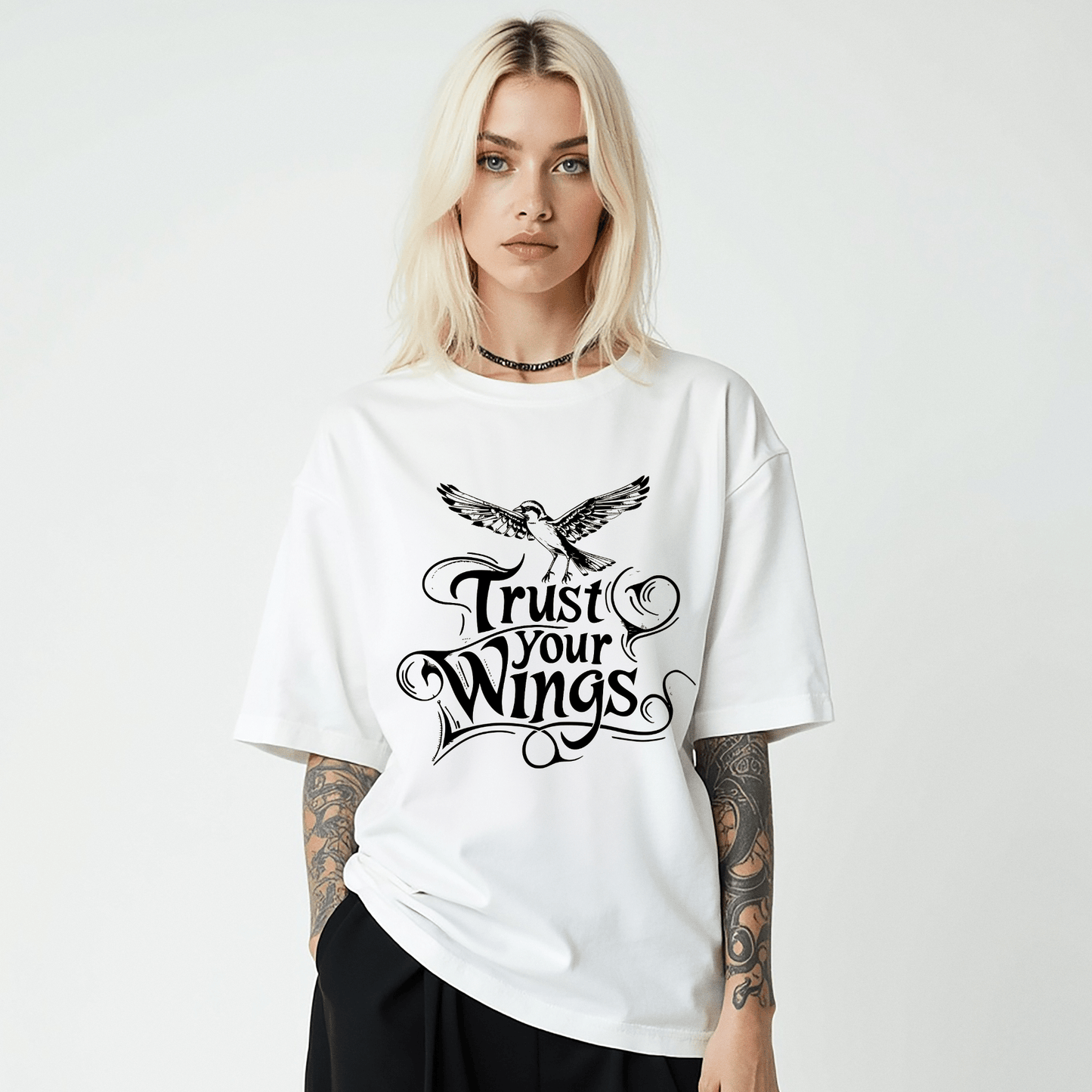 Trust Your Wings Softstyle Tee - Starry Skies Austin