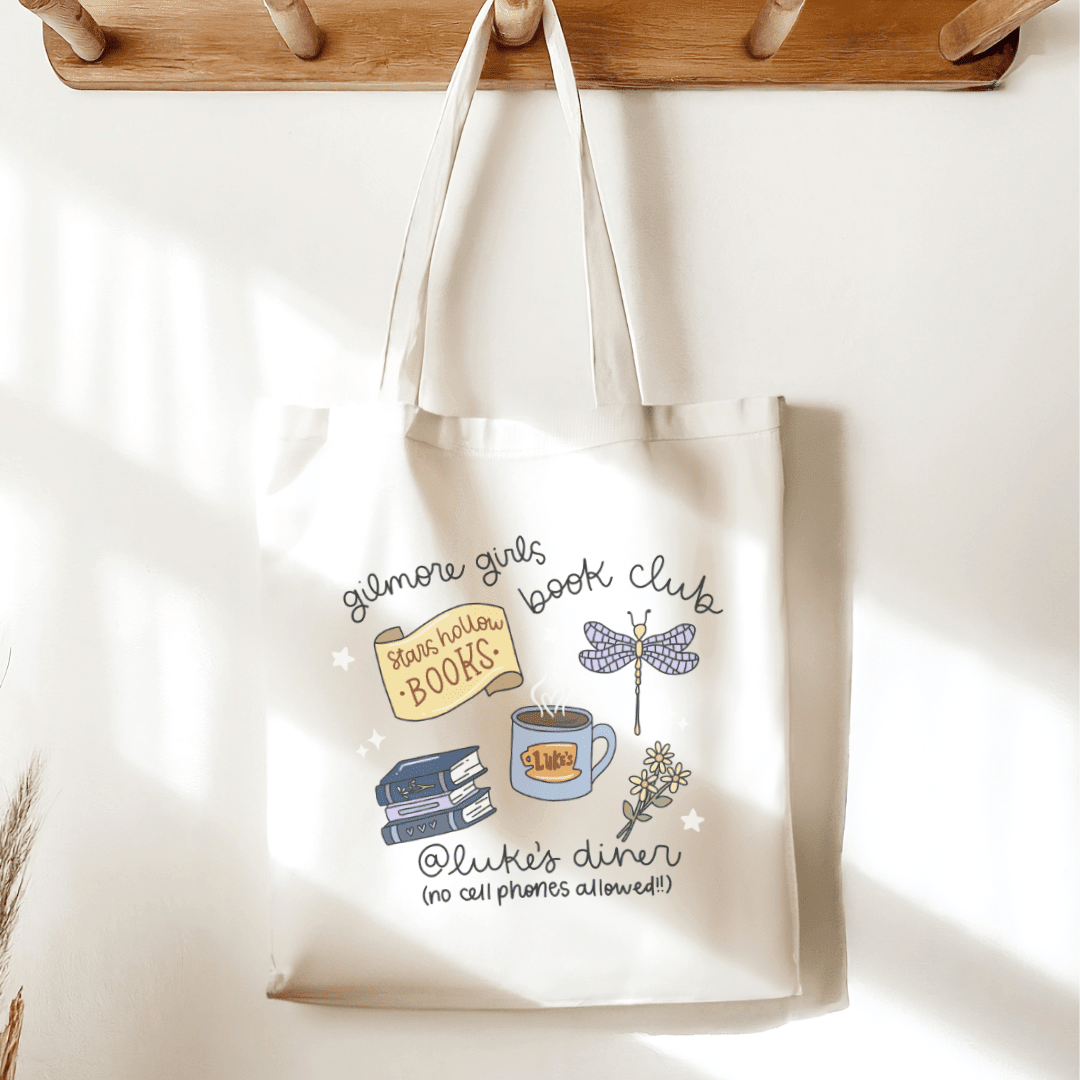 TV Show Book Club @ Luke’s Sublimated Canvas Tote Bag - Starry Skies Austin