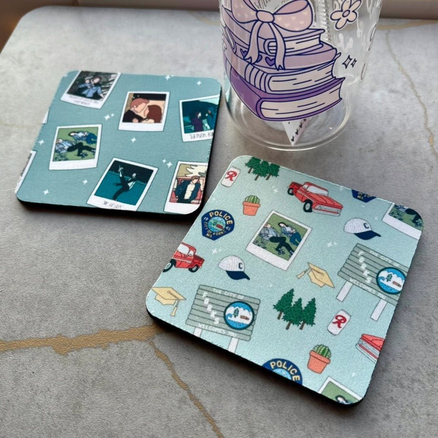 Twilight Inspired Symbols Coasters - Set of 2 - Starry Skies Austin
