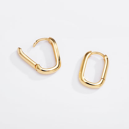 U-Shaped Huggie Hoops - Starry Skies Austin