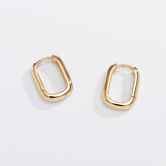 U-Shaped Huggie Hoops - Starry Skies Austin