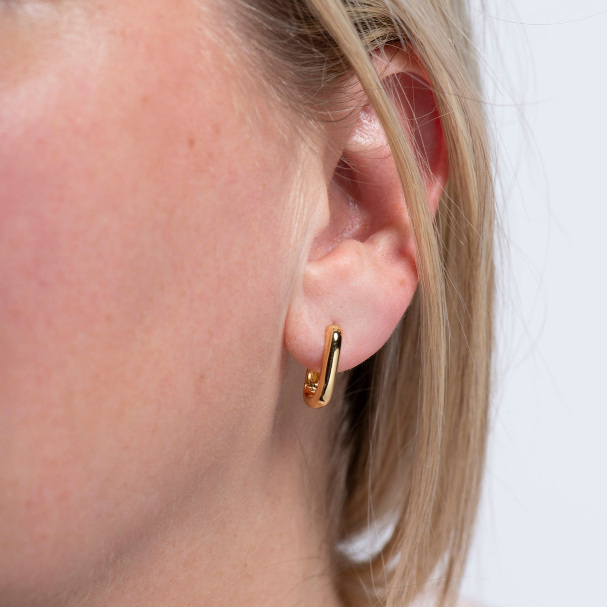 U-Shaped Huggie Hoops - Starry Skies Austin