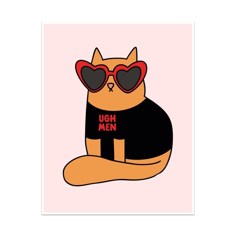 Ugh Men Cat Unframed Art Print - Starry Skies Austin