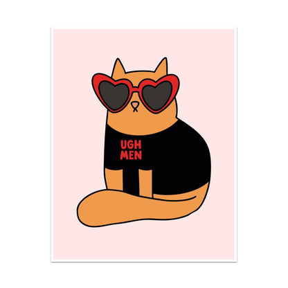 Ugh Men Cat Unframed Art Print - Starry Skies Austin