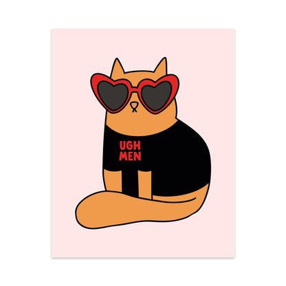 Ugh Men Cat Unframed Art Print - Starry Skies Austin