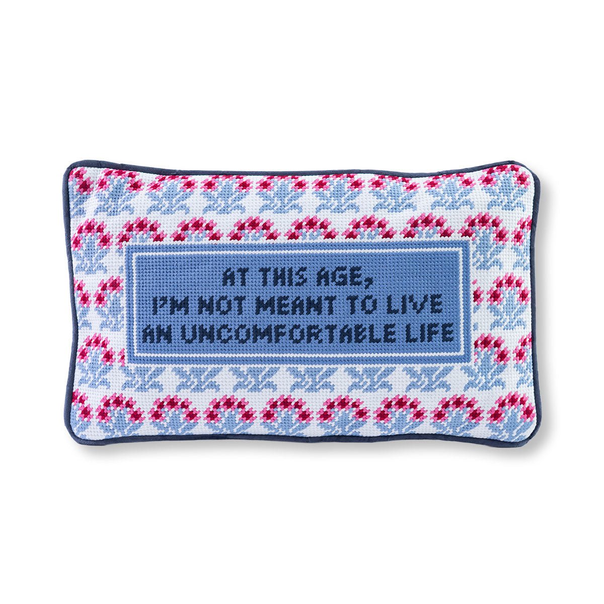 Uncomfortable Needlepoint Pillow - Starry Skies Austin