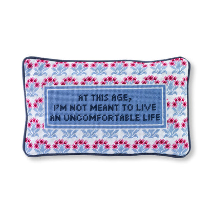 Uncomfortable Needlepoint Pillow - Starry Skies Austin