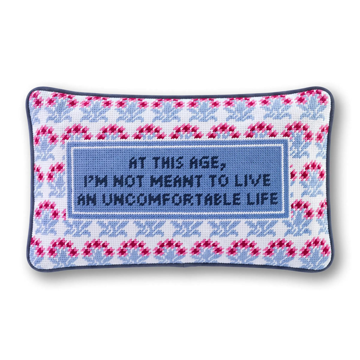 Uncomfortable Needlepoint Pillow - Starry Skies Austin