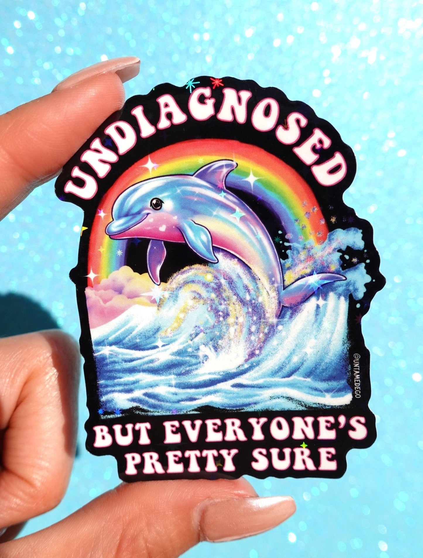 Undiagnosed But Everyone's Pretty Sure Sticker - Starry Skies Austin