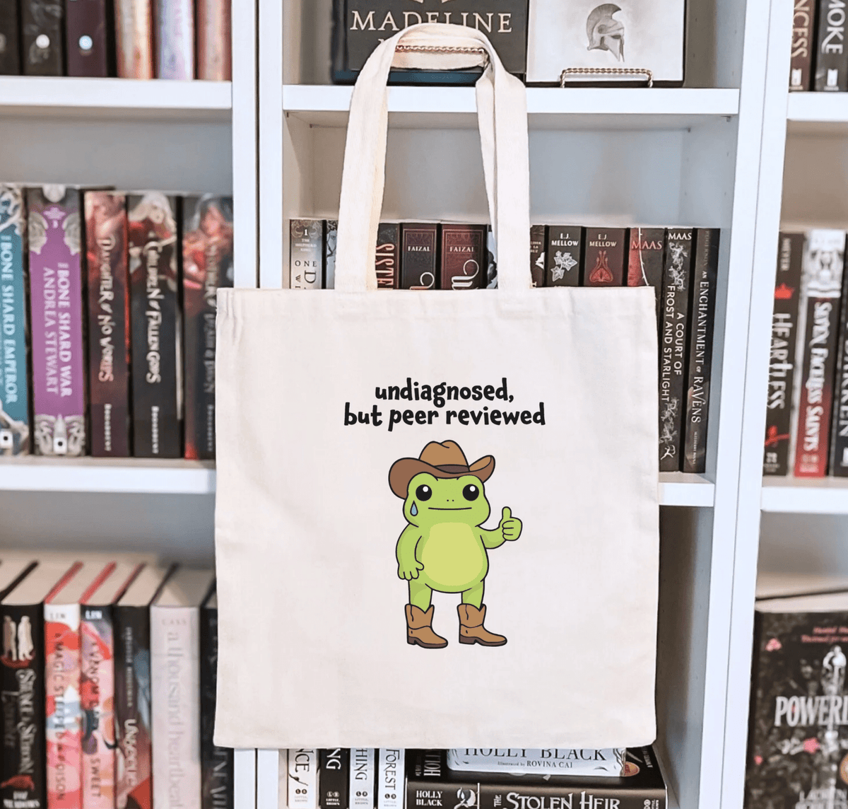 Undiagnosed, but Peer Reviewed Sublimated Canvas Tote Bag - Starry Skies Austin