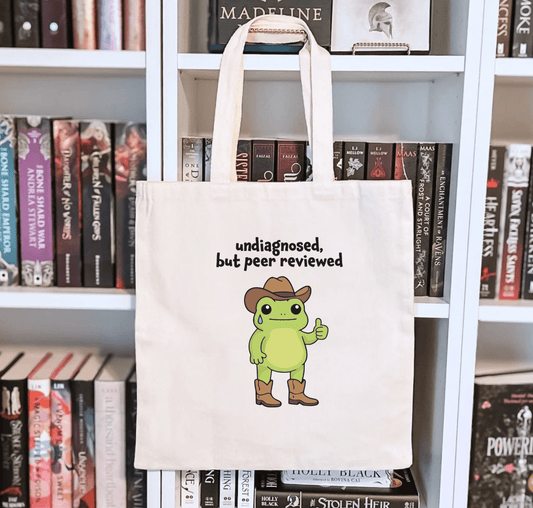 Undiagnosed, but Peer Reviewed Sublimated Canvas Tote Bag - Starry Skies Austin