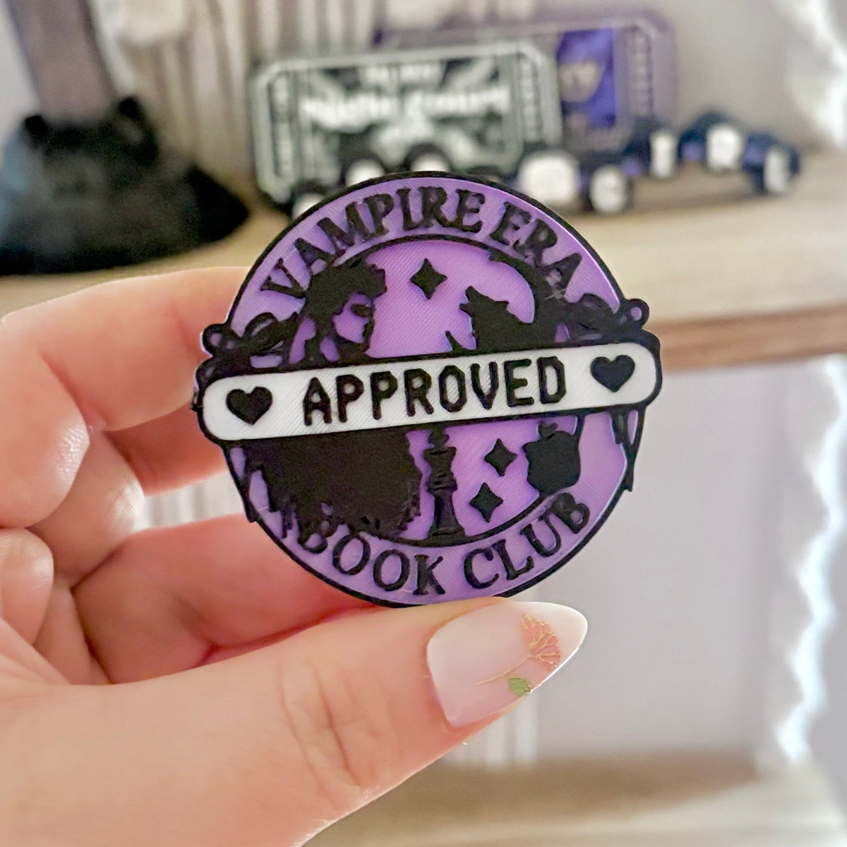 Vampire Era Book Club 3D Printed Collapsible Grip - Starry Skies Austin