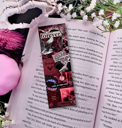 Vampirecore Collage Laminated Cardstock Star Sparkle Bookmark - Starry Skies Austin