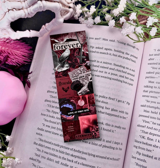 Vampirecore Collage Laminated Cardstock Star Sparkle Bookmark - Starry Skies Austin