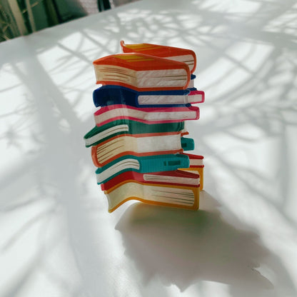 Velvet Claws Stack of Books Hair Clip - Starry Skies Austin
