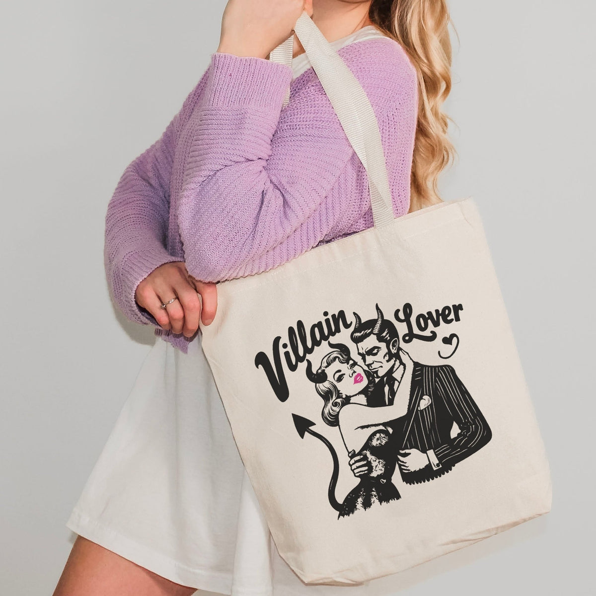 Villain Lover Bookish Canvas Tote Bag - Starry Skies Austin