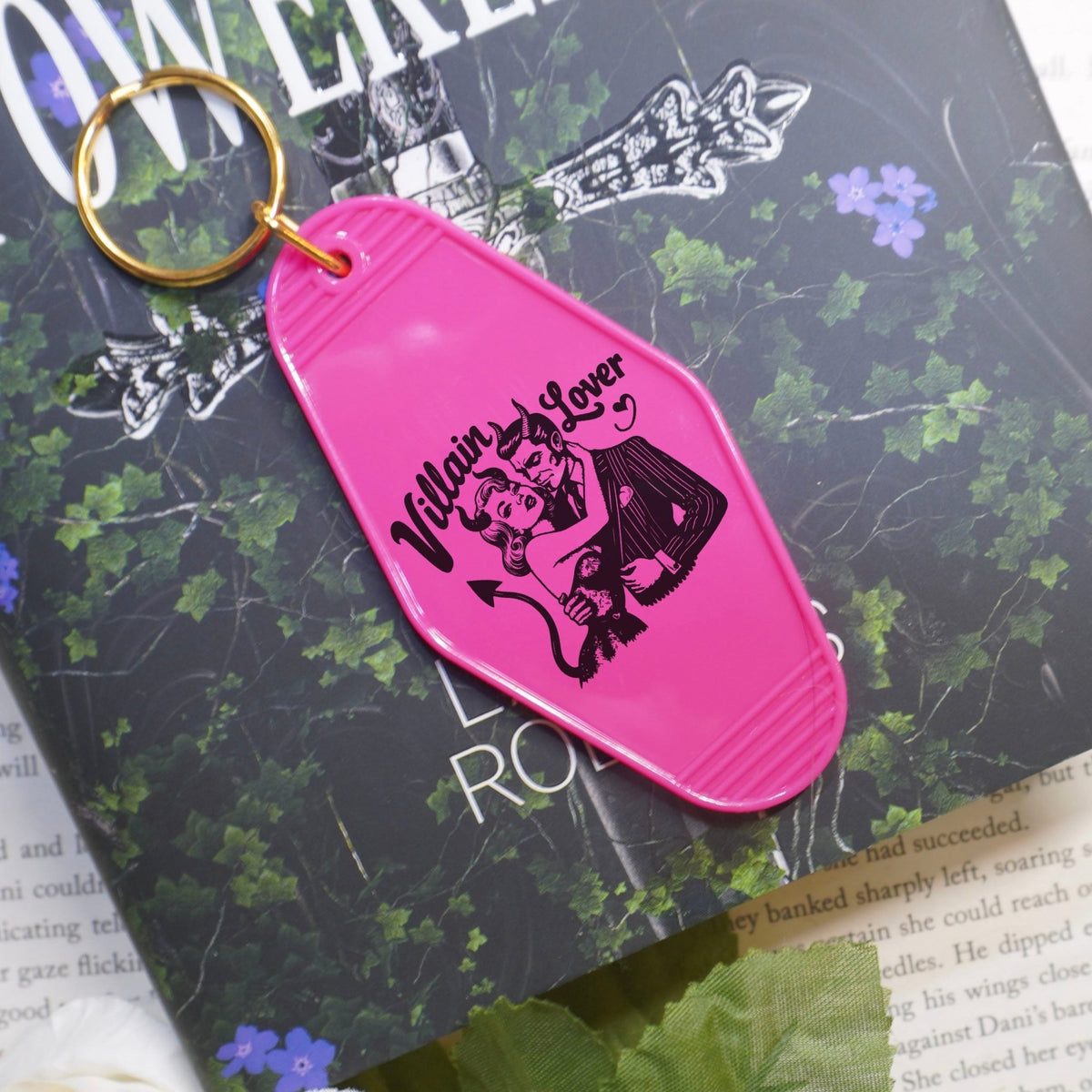Villain Lover Bookish Motel Keychain - Starry Skies Austin