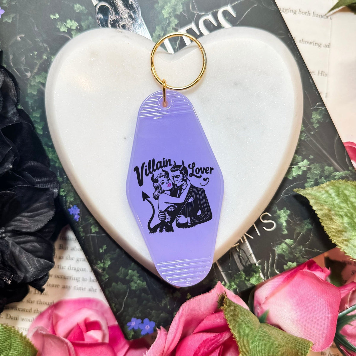 Villain Lover Bookish Motel Keychain - Starry Skies Austin