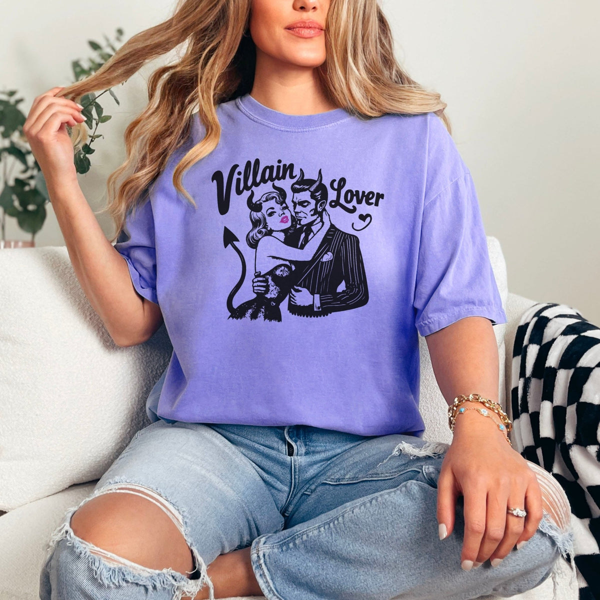 Villain Lover Premium Comfort Colors Heavyweight Shirt - Starry Skies Austin