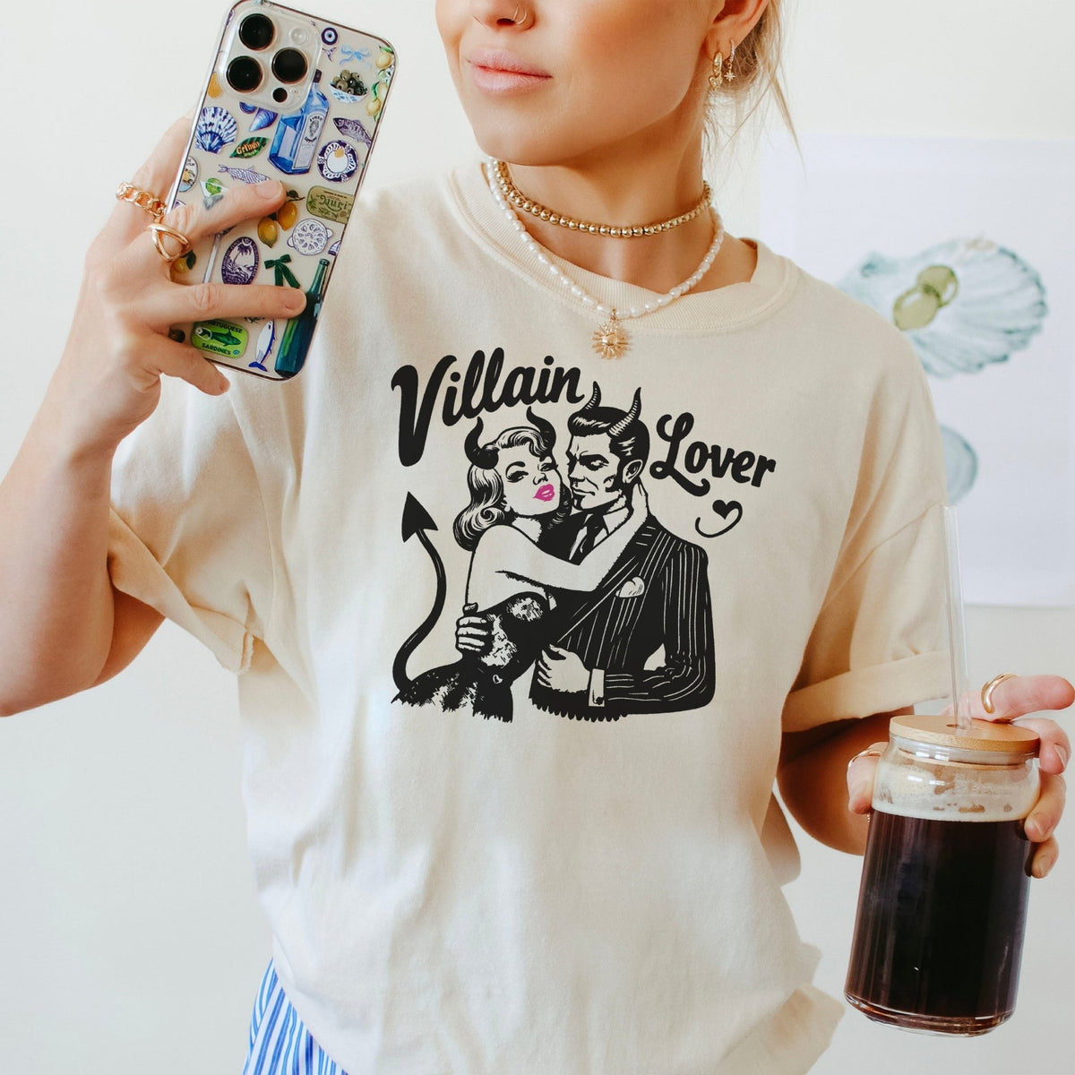 Villain Lover Premium Comfort Colors Heavyweight Shirt - Starry Skies Austin