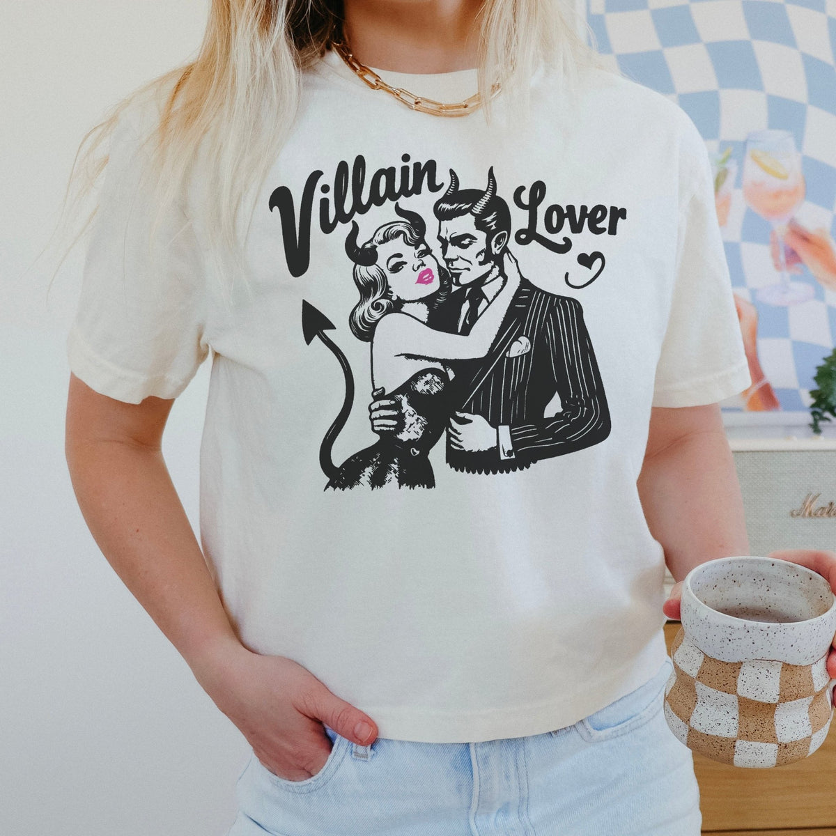 Villain Lover Premium Cropped Boxy Comfort Colors Shirt - Starry Skies Austin