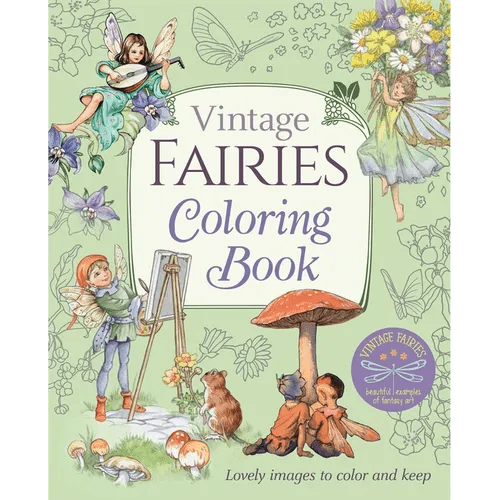 Vintage Fairies Coloring Book: Lovely Images to Color and Keep - Paperback - Starry Skies Austin