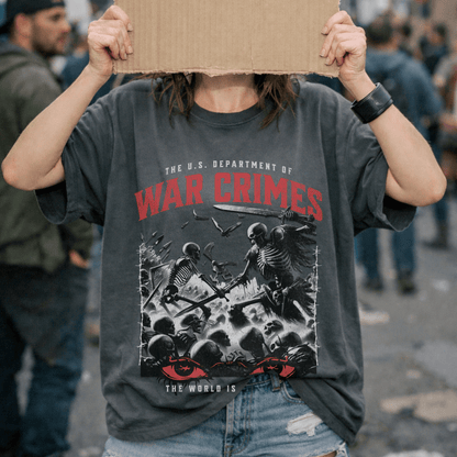 War Crimes Comfort Colors Tee - Starry Skies Austin