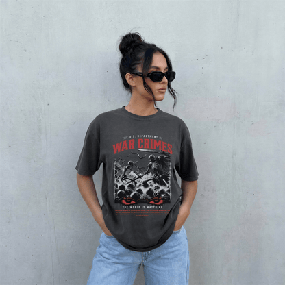 War Crimes Comfort Colors Tee - Starry Skies Austin