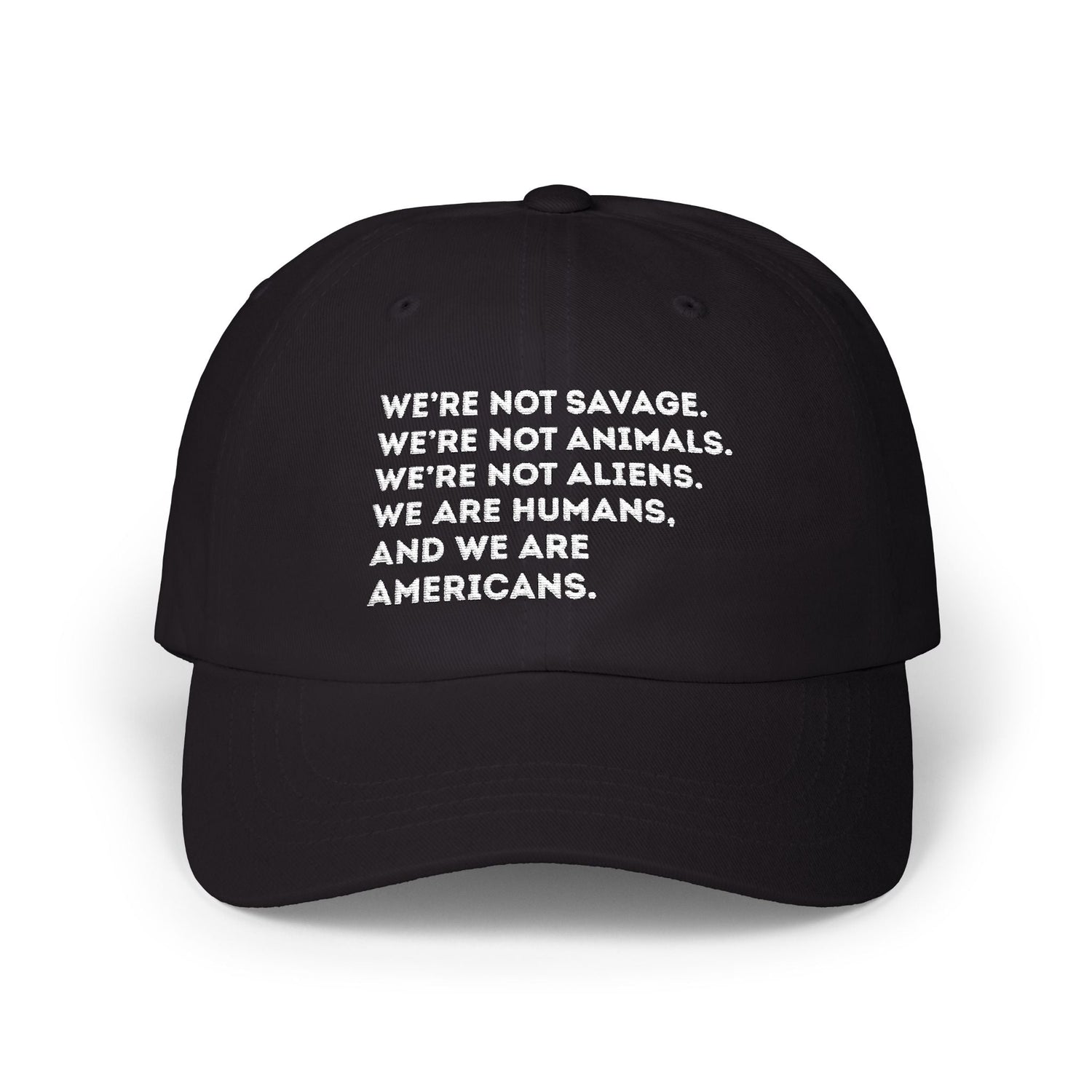 We are Americans Embroidered Dad Hat - Starry Skies Austin