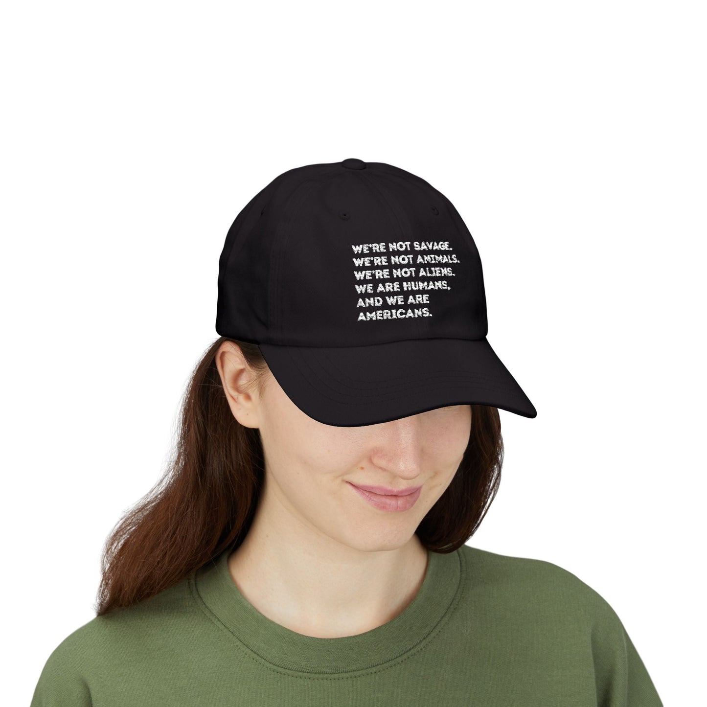 We are Americans Embroidered Dad Hat - Starry Skies Austin