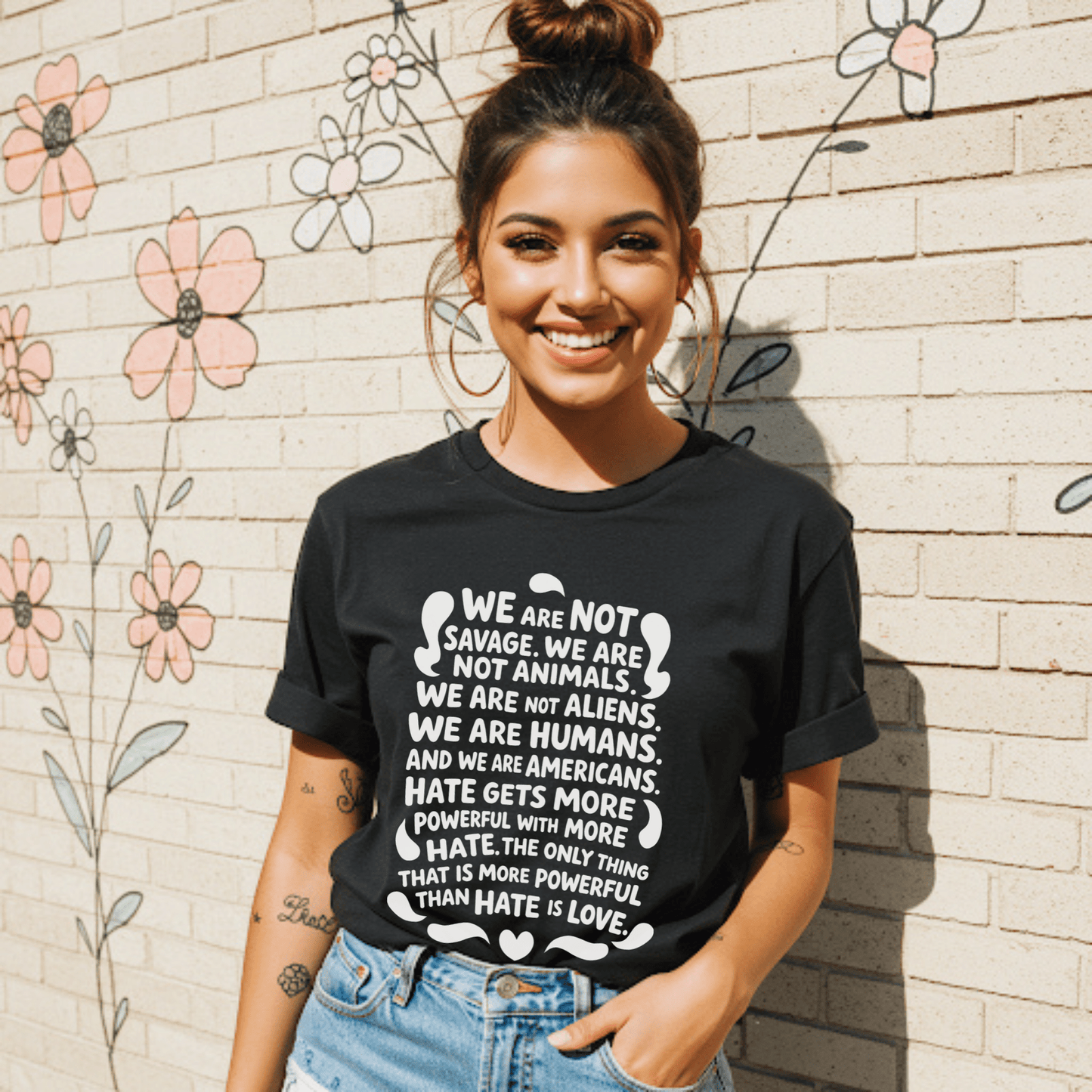 We are Humans Adult Graphic Tee - Starry Skies Austin