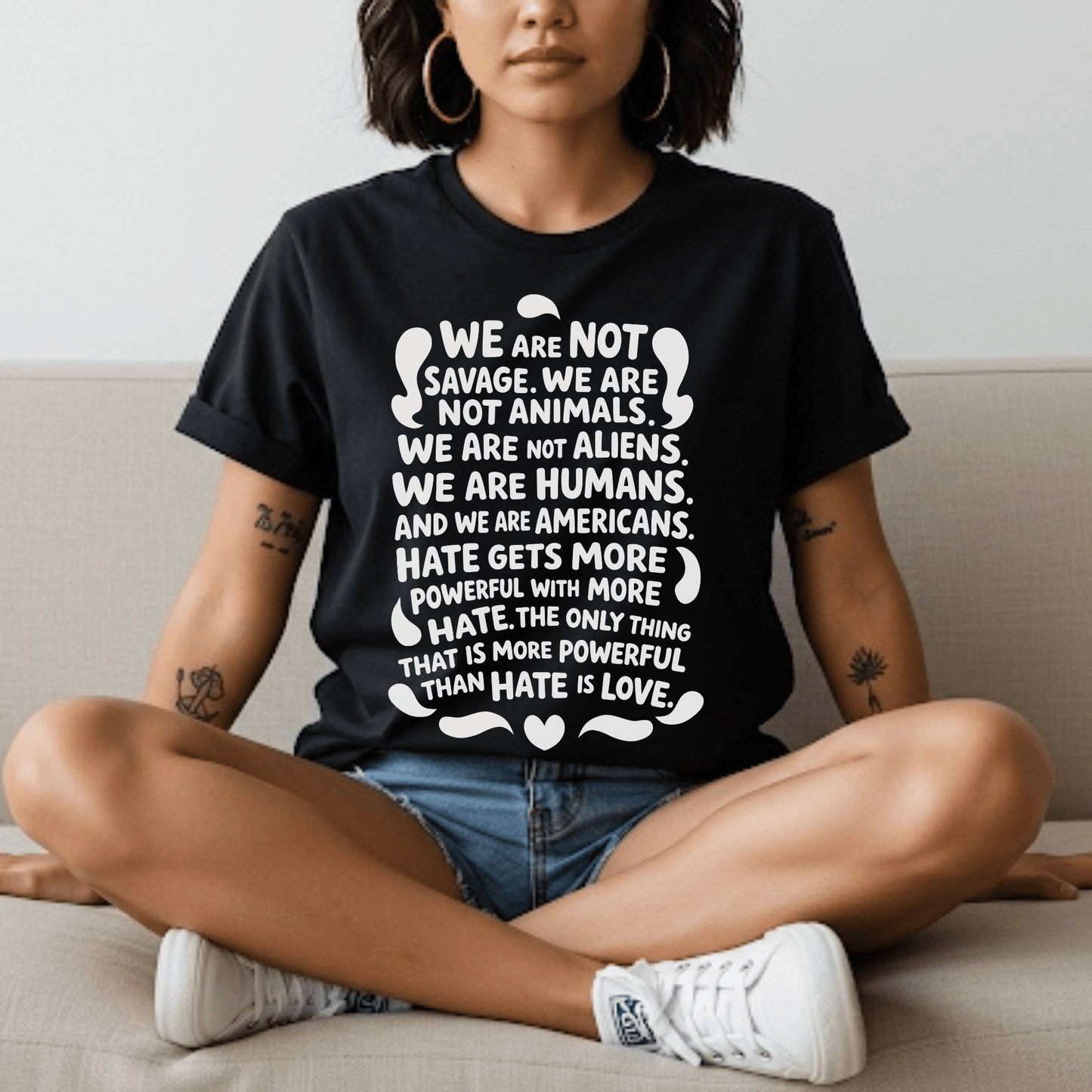 We are Humans Adult Graphic Tee - Starry Skies Austin