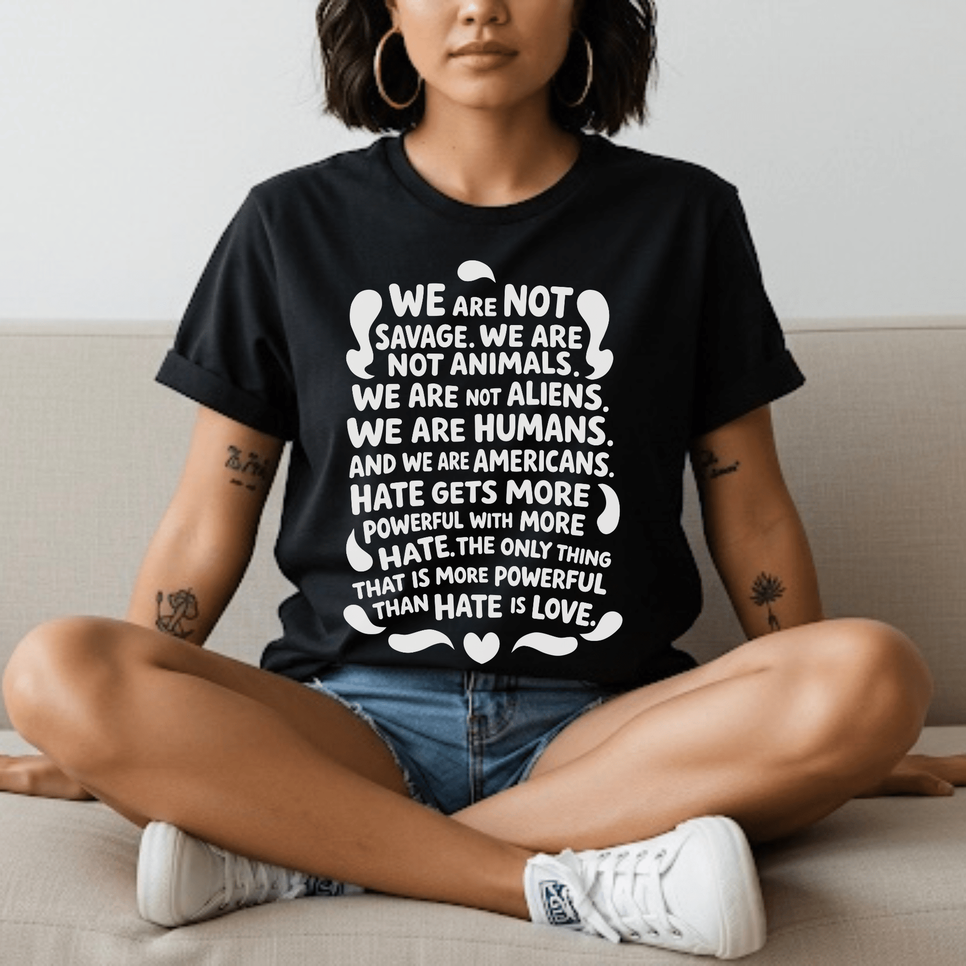 We are Humans Adult Graphic Tee - Starry Skies Austin