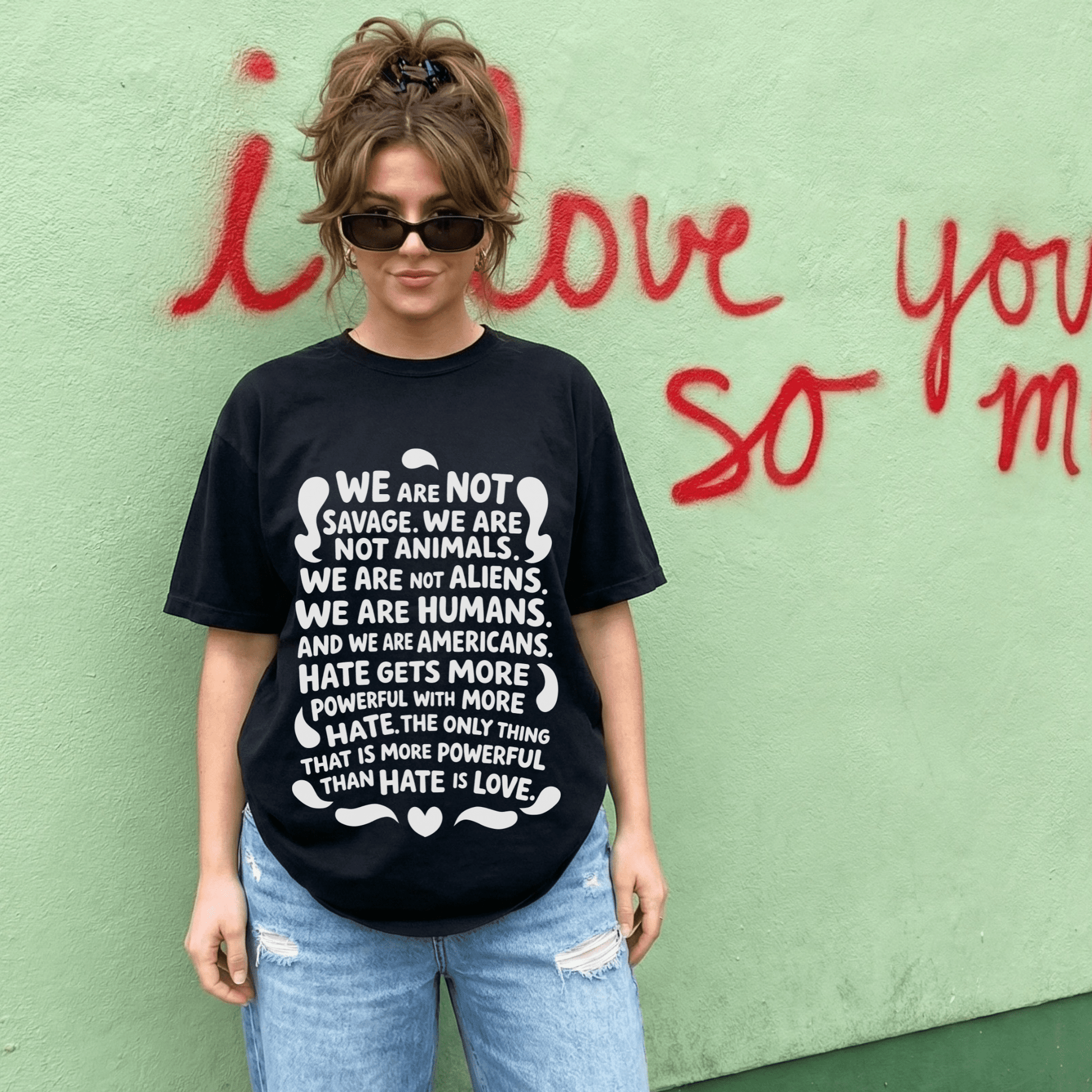 We are Humans Adult Graphic Tee - Starry Skies Austin