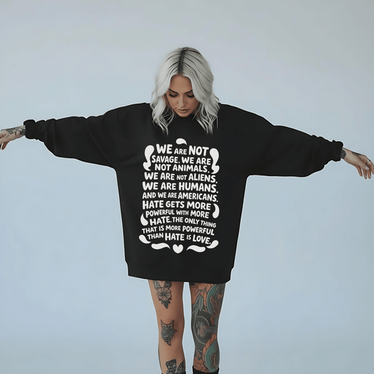 We are Humans Graphic Sweatshirt - Starry Skies Austin