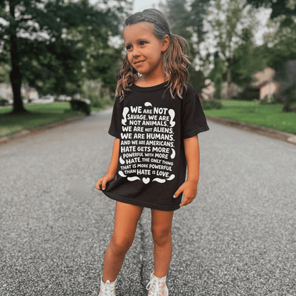 We are Humans Kids Graphic Tee (Aduly Baby Tee) - Starry Skies Austin