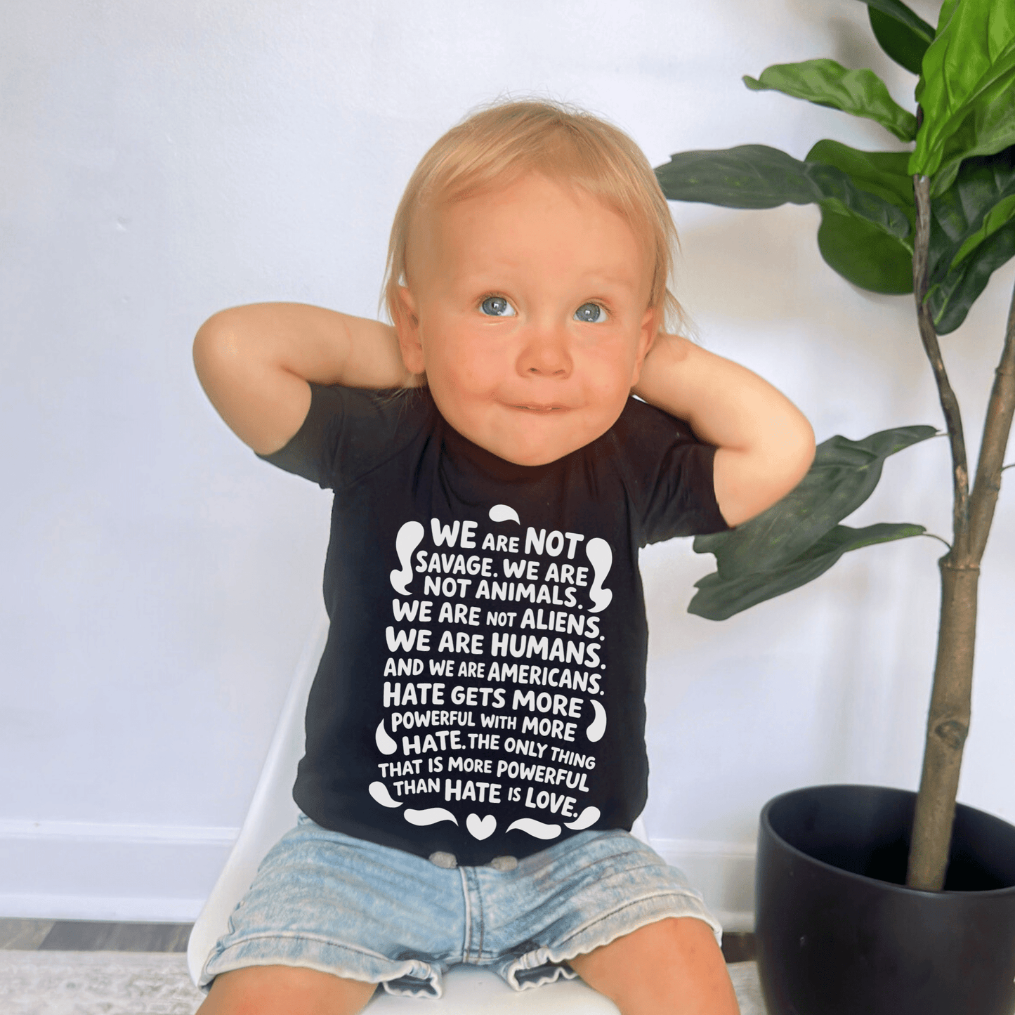 We are Humans Toddler Graphic Tee - Starry Skies Austin